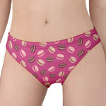 Sweet Macarons Pattern Print Women's Panties