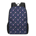 Sweet Pea Floral Pattern Print 17 Inch Backpack