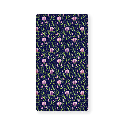 Sweet Pea Floral Pattern Print Baby Crib Sheet