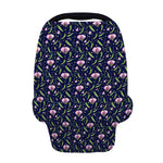 Sweet Pea Floral Pattern Print Baby Seat Cover