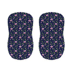 Sweet Pea Floral Pattern Print Bar Stool Covers