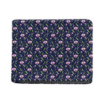 Sweet Pea Floral Pattern Print Bifold Wallet