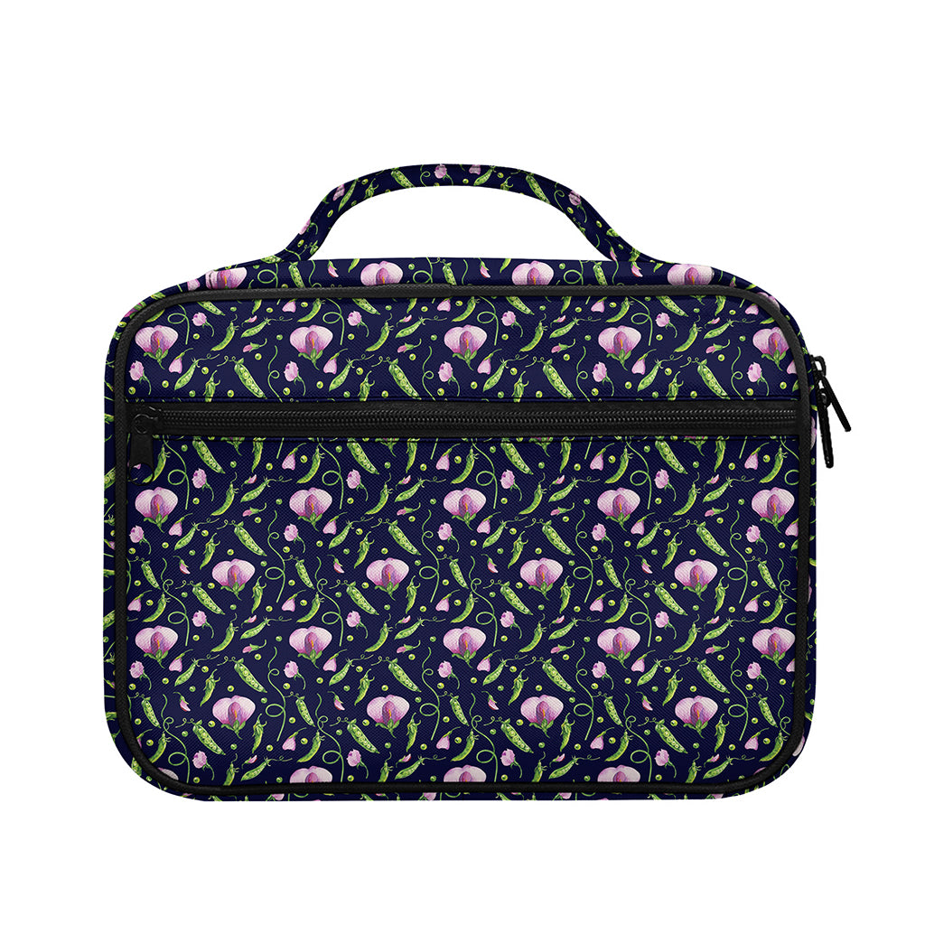Sweet Pea Floral Pattern Print Briefcase Bible Bag