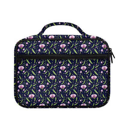 Sweet Pea Floral Pattern Print Briefcase Bible Bag