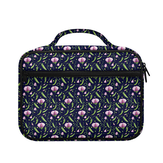 Sweet Pea Floral Pattern Print Briefcase Bible Bag