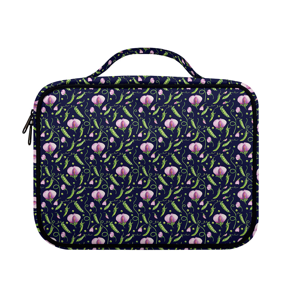 Sweet Pea Floral Pattern Print Briefcase Bible Bag
