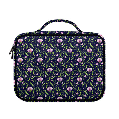 Sweet Pea Floral Pattern Print Briefcase Bible Bag