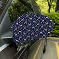 Sweet Pea Floral Pattern Print Car Side Mirror Covers