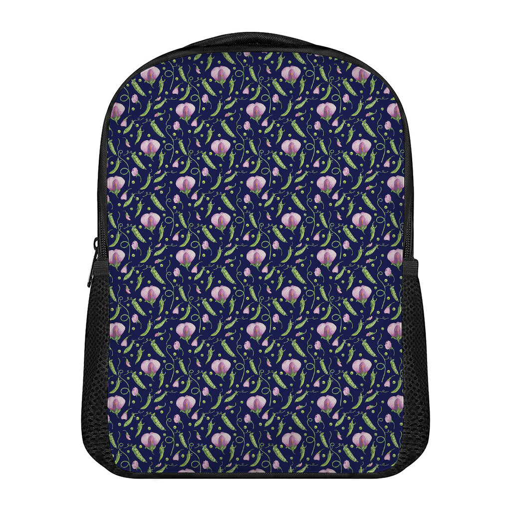 Sweet Pea Floral Pattern Print Casual Backpack