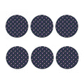 Sweet Pea Floral Pattern Print Coaster Set