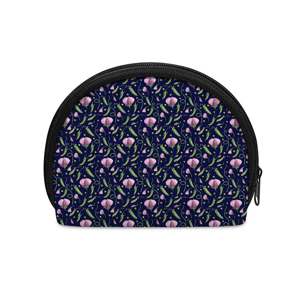 Sweet Pea Floral Pattern Print Coin Purse