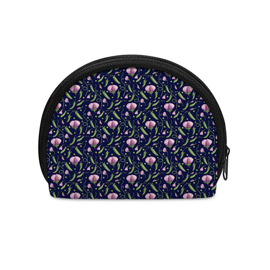 Sweet Pea Floral Pattern Print Coin Purse