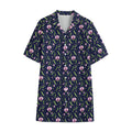 Sweet Pea Floral Pattern Print Cotton Hawaiian Shirt