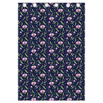 Sweet Pea Floral Pattern Print Curtain