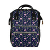 Sweet Pea Floral Pattern Print Diaper Bag