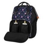 Sweet Pea Floral Pattern Print Diaper Bag