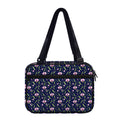 Sweet Pea Floral Pattern Print Double Strap Bible Bag