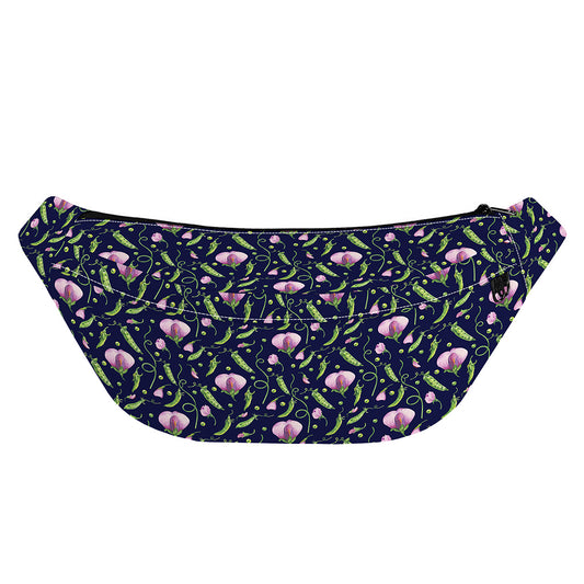 Sweet Pea Floral Pattern Print Fanny Pack