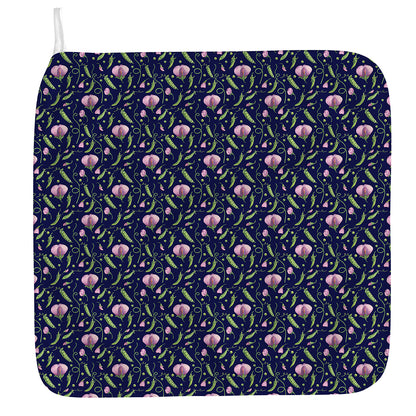 Sweet Pea Floral Pattern Print Hand Towel