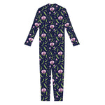 Sweet Pea Floral Pattern Print Jumpsuit