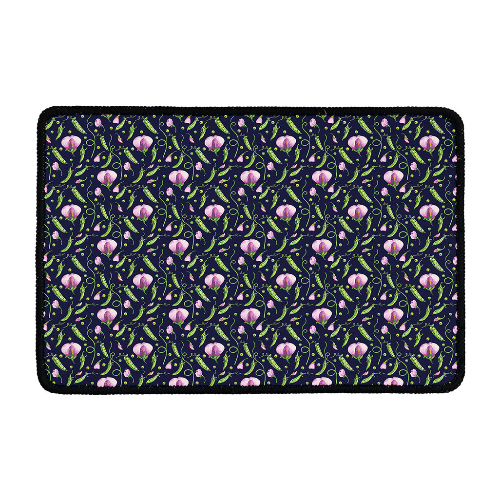 Sweet Pea Floral Pattern Print Kitchen Mat