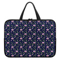 Sweet Pea Floral Pattern Print Laptop Sleeve With Handle