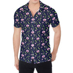 Sweet Pea Floral Pattern Print Men's Shirt