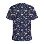 Sweet Pea Floral Pattern Print Men's Sports T-Shirt