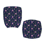 Sweet Pea Floral Pattern Print Office Chair Cover