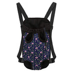 Sweet Pea Floral Pattern Print Pet Carrier Backpack
