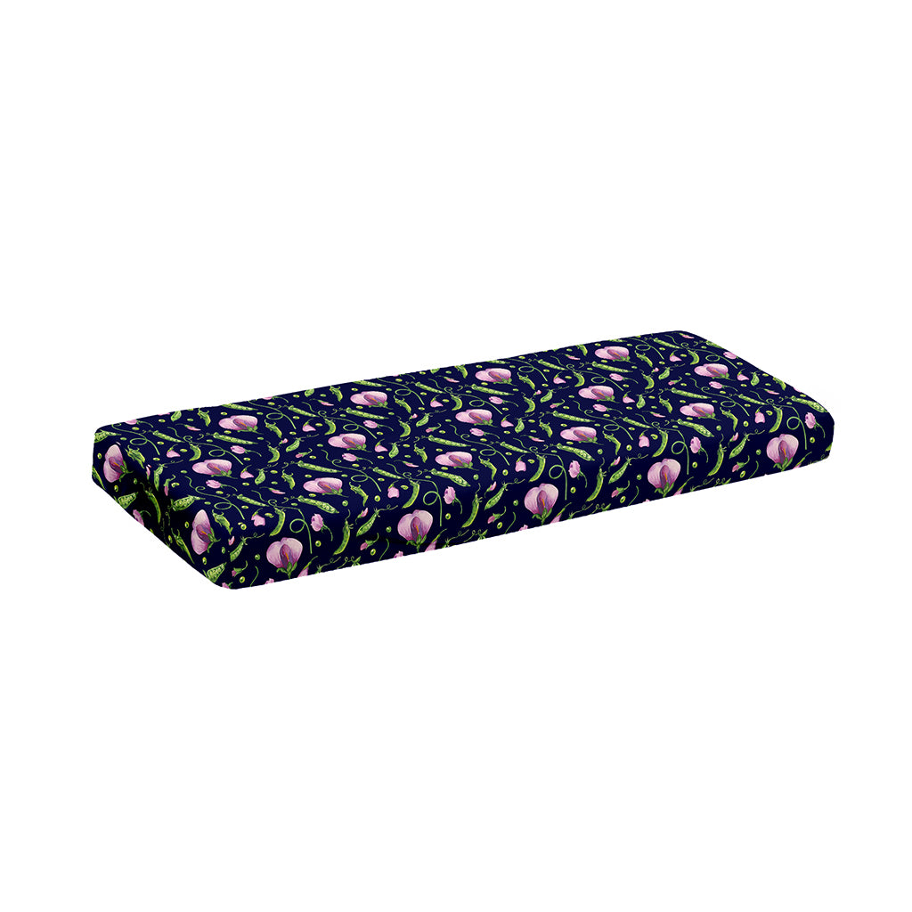 Sweet Pea Floral Pattern Print Piano Keyboard Cover