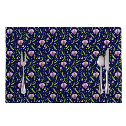 Sweet Pea Floral Pattern Print Placemat