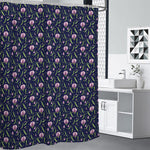 Sweet Pea Floral Pattern Print Premium Shower Curtain