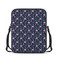 Sweet Pea Floral Pattern Print Rectangular Crossbody Bag
