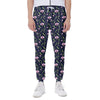 Sweet Pea Floral Pattern Print Scuba Joggers