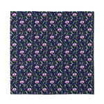 Sweet Pea Floral Pattern Print Silk Bandana