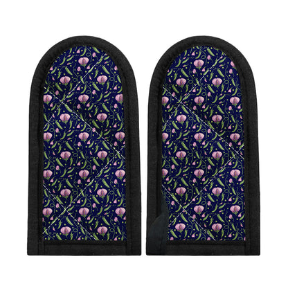 Sweet Pea Floral Pattern Print Skillet Handle Cover