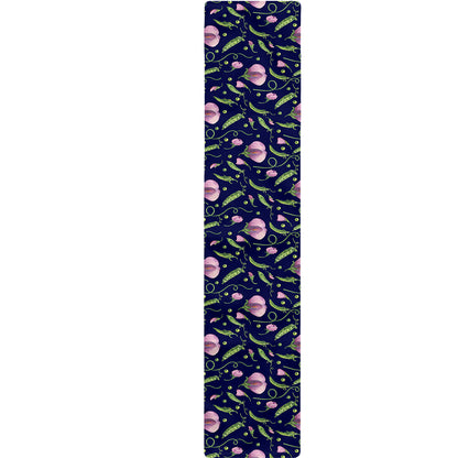 Sweet Pea Floral Pattern Print Table Runner