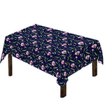 Sweet Pea Floral Pattern Print Tablecloth