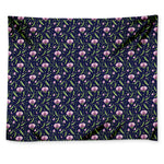 Sweet Pea Floral Pattern Print Tapestry