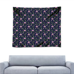 Sweet Pea Floral Pattern Print Tapestry