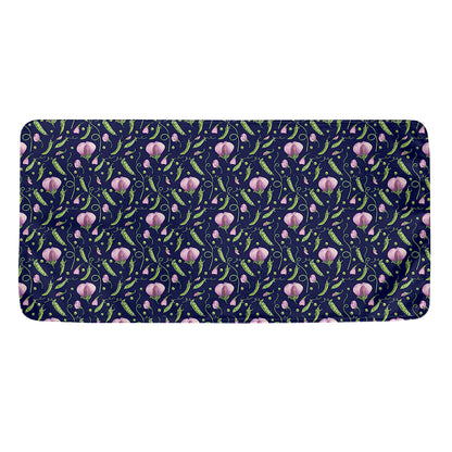 Sweet Pea Floral Pattern Print Towel