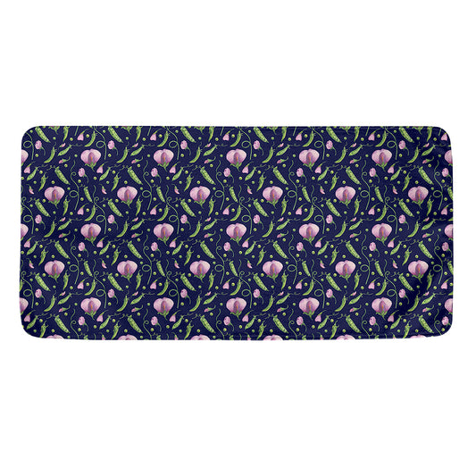 Sweet Pea Floral Pattern Print Towel