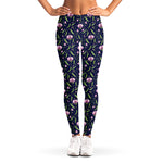 Sweet Pea Floral Pattern Print Women's Leggings