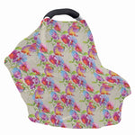 Sweet Pea Flower Pattern Print Baby Seat Cover