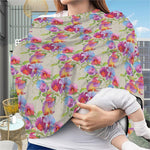 Sweet Pea Flower Pattern Print Baby Seat Cover