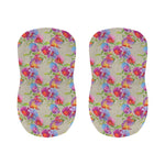 Sweet Pea Flower Pattern Print Bar Stool Covers