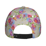 Sweet Pea Flower Pattern Print Baseball Cap