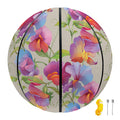 Sweet Pea Flower Pattern Print Basketball