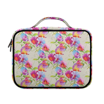 Sweet Pea Flower Pattern Print Briefcase Bible Bag